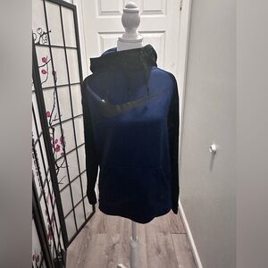 Nike Dri-Fit women’s hoodie black/blue size M